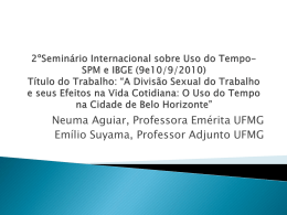 2&ordm;Semin&aacute;rio Internacional sobre Uso do Tempo