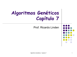 Capítulo 7 - Algoritmos Genéticos, por Ricardo Linden