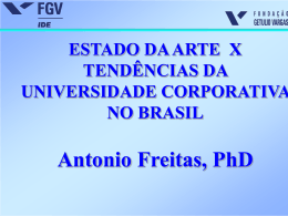 Estado da arte x tendências da universidade corporativa no Brasil