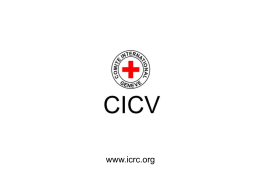 O CICV e seus Programas para FPS na América Latina