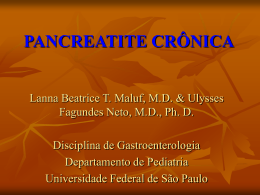 pancreatite crônica
