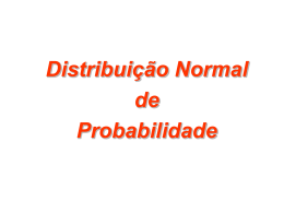 Distribuição Normal Padronizada