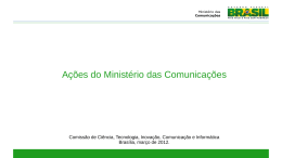 Slide 1 - Ministério das Comunicações