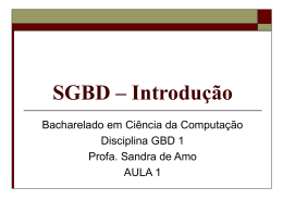 SGBD – Introdução