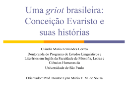 Uma griot brasileira: Conceição Evaristo