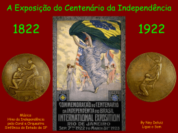 EXPOSIÇÃO DE 1922