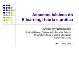 E-Learning Basics: Theory and Practice Presença