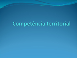 Competência territorial