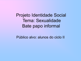 Projeto Identidade social