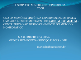 Radium bromatum - Serviço Phýsis de Homeopatia