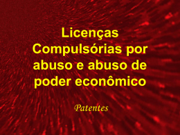 Licen&ccedil;as compuls&oacute;rias