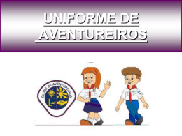 UNIFORME DE AVENTUREIROS - Associa&ccedil;&atilde;o Paulista Central