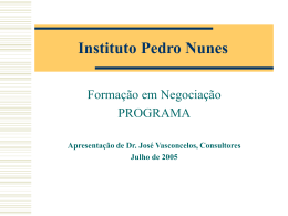 Negociação - Instituto Pedro Nunes
