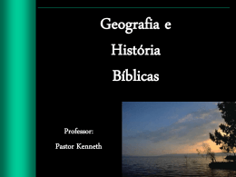 Geografia e História Bíblicas