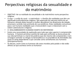 Perpectivas religiosas da sexualidade e do matrimônio