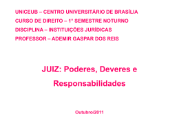 Juiz: Poderes, Deveres e Responsabilidades