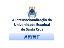 A Internacionalização da Universidade Estadual de Santa Cruz