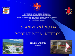 V Jornada Lasmar - 3ª Policlínica do CBMERJ