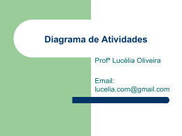 Diagrama de Atividades - Professora Lucélia Alves de Oliveira