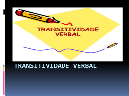 Transitividade verbal