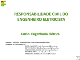 responsabilidade civil do engenheiro eletricista