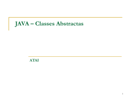 Classes Abstractas