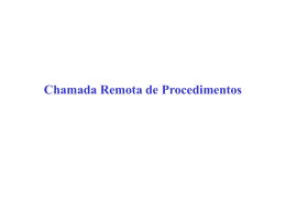 Chamada remota de procedimentos e ferramentas - PUC-Rio