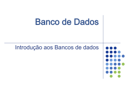 Introducao aos Banco de Dados