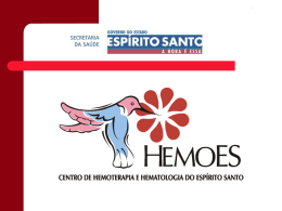 hemoes - Secretaria de Estado da Saúde
