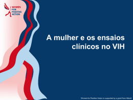 Ensaios clínicos - Women for Positive Action