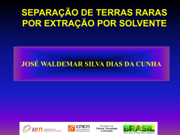 Separa&ccedil;&atilde;o de Terras-Raras por Extra&ccedil;&atilde;o por Solvente