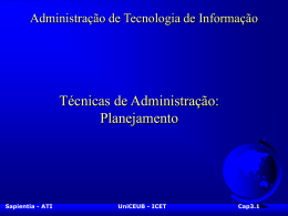 Administração de Tecnologia de Informação