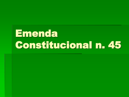 Emenda Constitucional n. 45