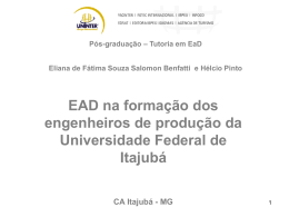 Pós-graduação – Tutoria em EaD