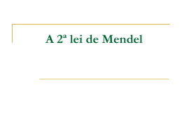 Capítulo 11 A segunda Lei de Mendel