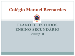 Matemática A - Colégio Manuel Bernardes