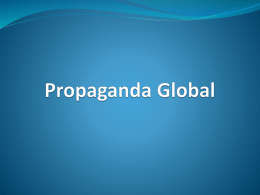 O conteúdo da propaganda global