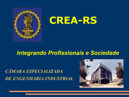 Legislação Profissional – Câmara de Engenharia - Crea-RS