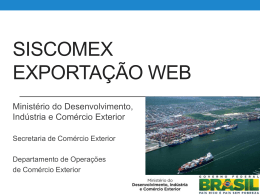 Siscomex Exportação web