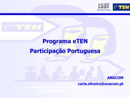 Programa eTEN - Participação Portuguesa, Carla Silveira, ANACOM