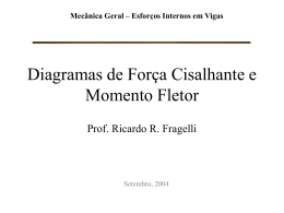 diagramas de for&ccedil;a cisalhante e momento fletor &ndash; aula te&oacute;rica