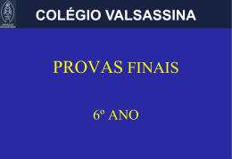 1ª fase - Colégio Valsassina