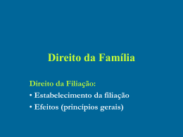 Direito da Família - Faculdade de Direito da UNL