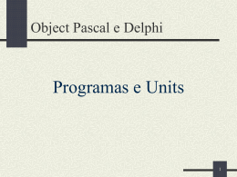 Object Pascal e Delphi