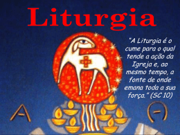 LITURGIA 1- Ministros de Eucaristia