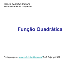 f(x) - Colégio Juvenal de Carvalho
