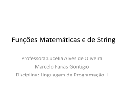 Classe Math - Professora Lucélia Alves de Oliveira