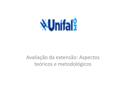 Curso de avaliação da Extensão_aspectos - Unifal-MG