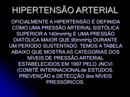 HIPERTENSÃO ARTERIAL