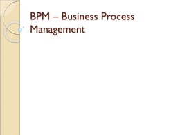BPM – Business Process Management